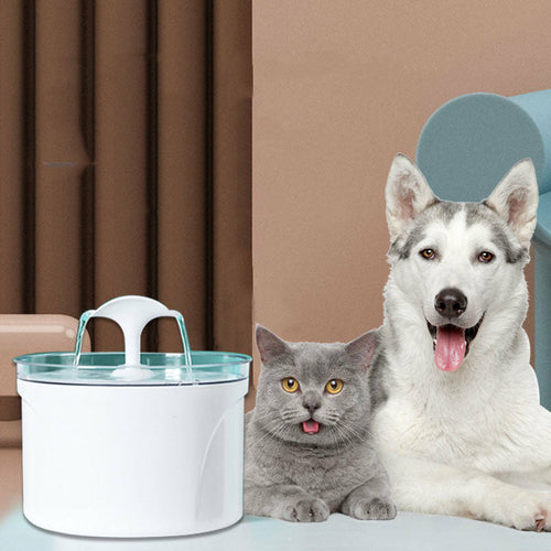 Electric Pet Water Fountain – 2.5L Filtered & Circulating for Cats & Dogs