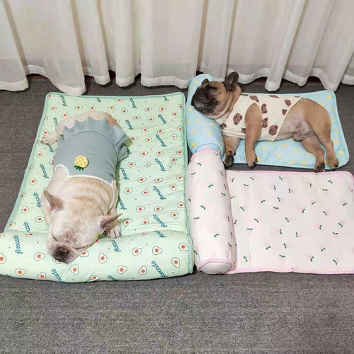 Pet Cooling Mat – Ice Silk Summer Bed for Dogs & Cats