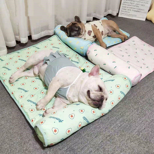 Pet Cooling Mat – Ice Silk Summer Bed for Dogs & Cats