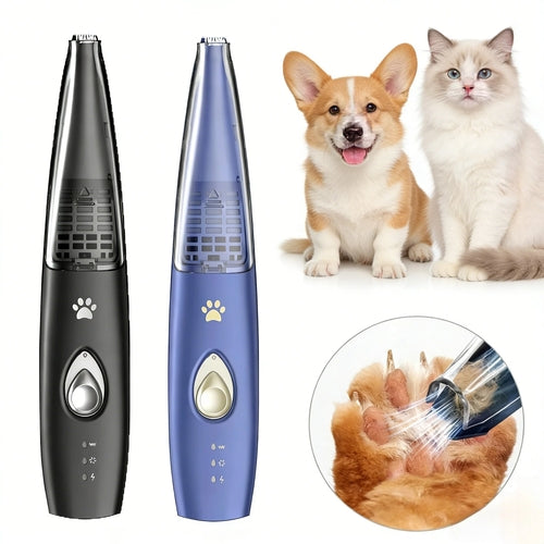 Pet Paw Trimmer With Vacuum Suction Cordless Electric Professional 2