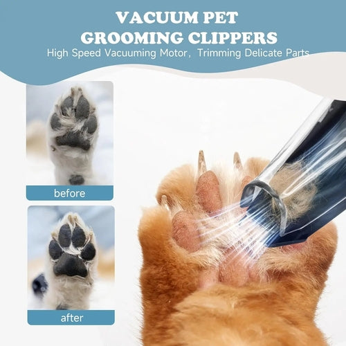 Pet Paw Trimmer With Vacuum Suction Cordless Electric Professional 2