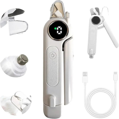 2-in-1 Dog Cat Nail tool Ultra Quiet with Splash Guard Dog Cat Nail
