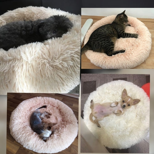 Calming Plush Pet Bed – Ultra-Soft & Cosy for Cats and Small Dogs