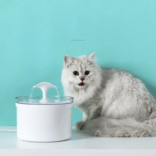 Electric Pet Water Fountain – 2.5L Filtered & Circulating for Cats & Dogs